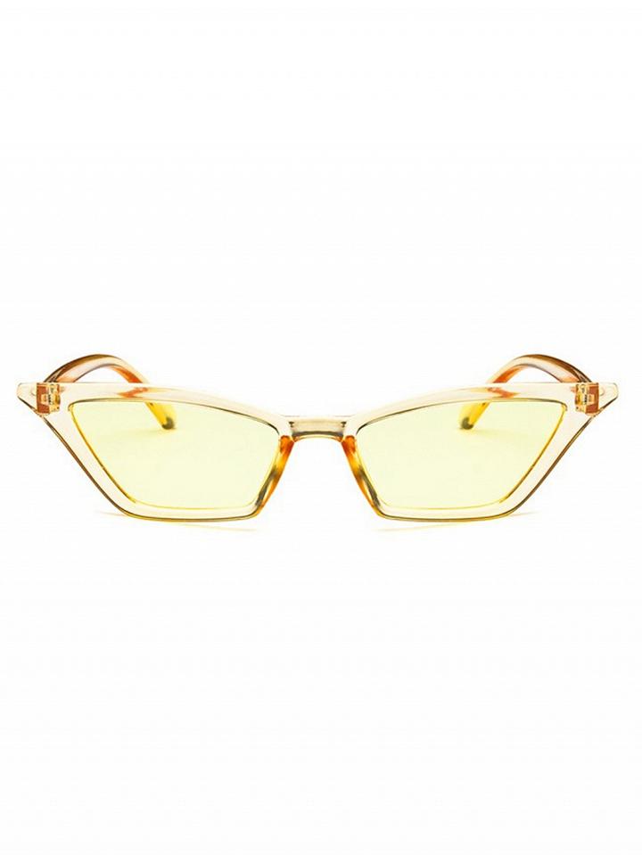 Choies Yellow Cat Eye Frame Sunglasses