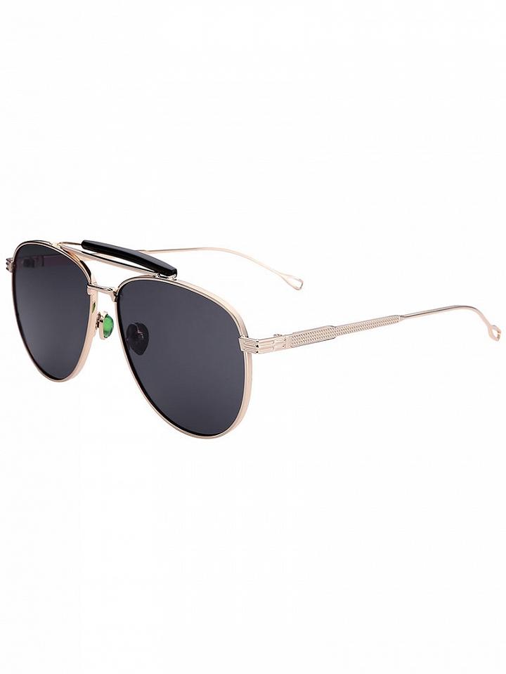 Choies Gray Tinted Lens Aviator Sunglasses