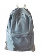 Choies Light Blue Pocket Front Back To School Denim Backpack
