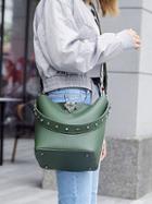 Choies Green Webbing Strap Stud Detail Bucket Bag