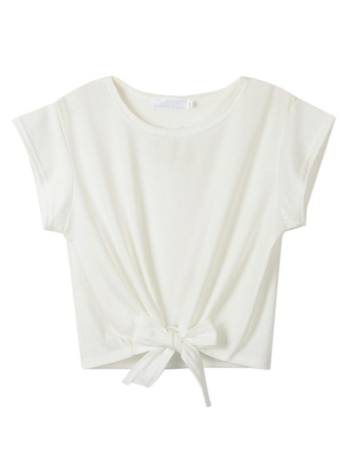 Choies White Tie Front Crop Top
