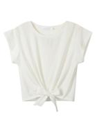 Choies White Tie Front Crop Top