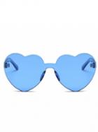 Choies Blue Heart Frame Sunglasses