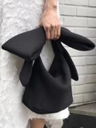 Choies Black Bowknot Handle Bag