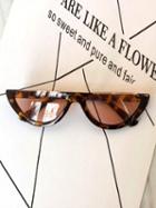 Choies Brown Half Frame Punk Sunglasses