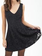 Choies Black Backless Sleeveless Lace Mini Dress