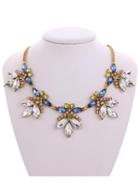 Choies Multicolor Crystal Statement Necklace