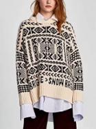 Choies Beige Drop Shoulder Knit Sweater
