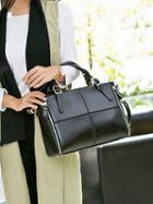 Choies Black Pu Zip Detail Clutch Bag