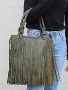 Choies Green Tassel Trim Clutch Bag
