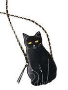 Choies Black Cat To The Chase Crossbody Chain Bag