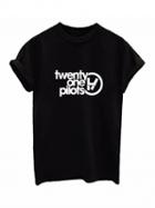 Choies Black Text Print Roll Sleeve T-shirt