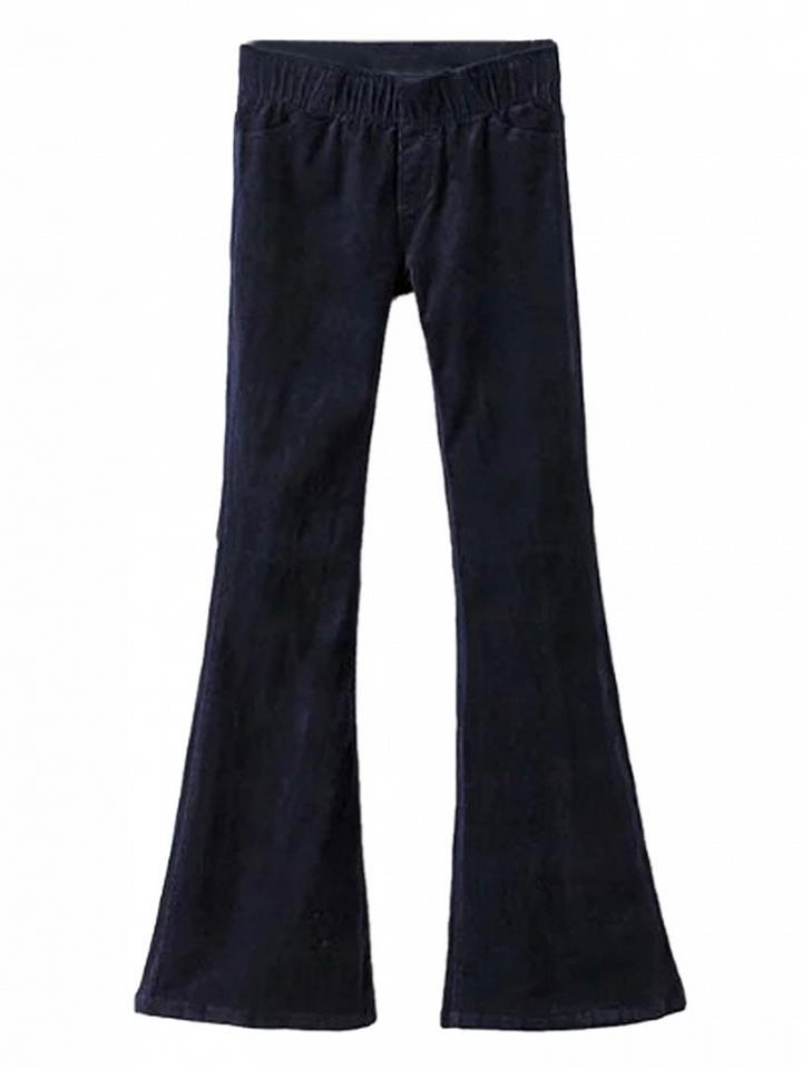 Choies Navy Velvet Belle Flare Pants