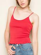 Choies Red Backless Cami Top