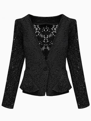Choies Black Silm Lace Blazer