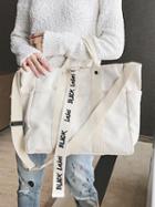 Choies White Button Detail Clutch Bag