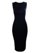 Choies Black Round Neck Sleeveless Bodycon Dress
