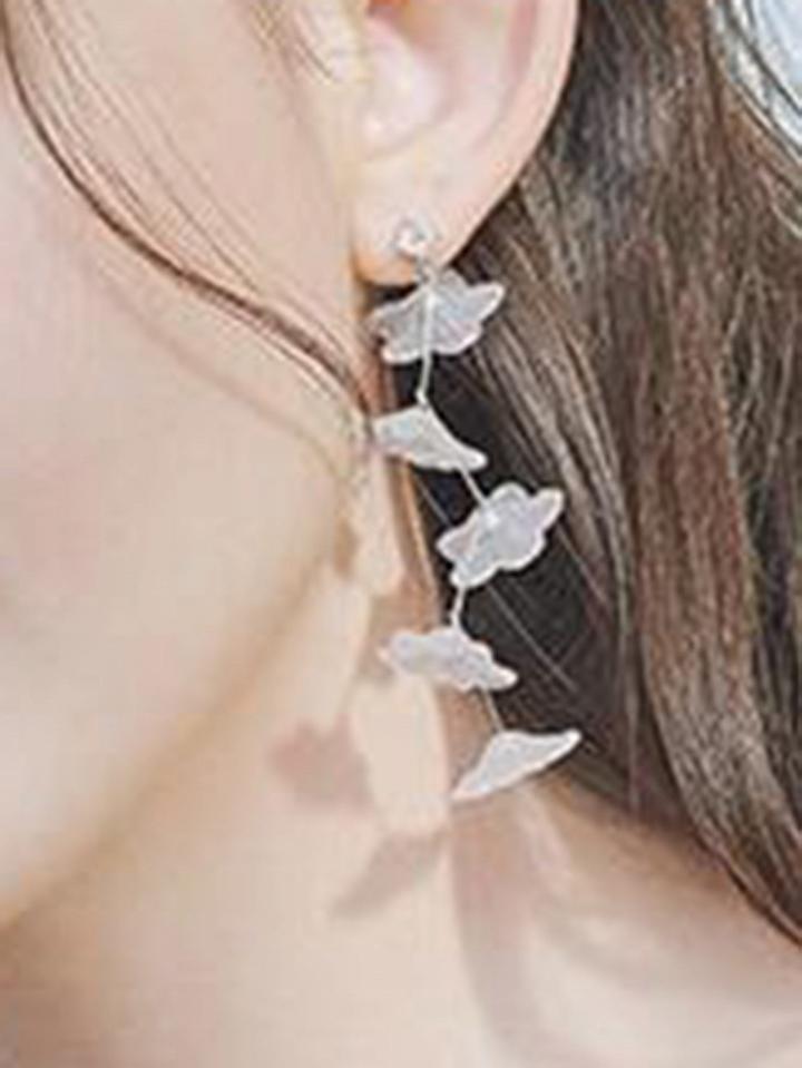 Choies Silver Thomsonii Shape Chic Women Earrings