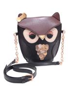Choies Brown Owl Pu Bag