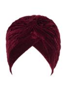 Choies Wine Red Velvet Turban Hat
