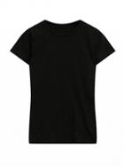 Choies Black Round Neck Short Sleeve Basic T-shirt