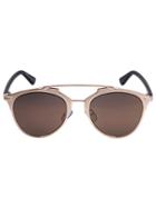 Choies Golden Mirrored Lens High Bar Retro Sunglasses