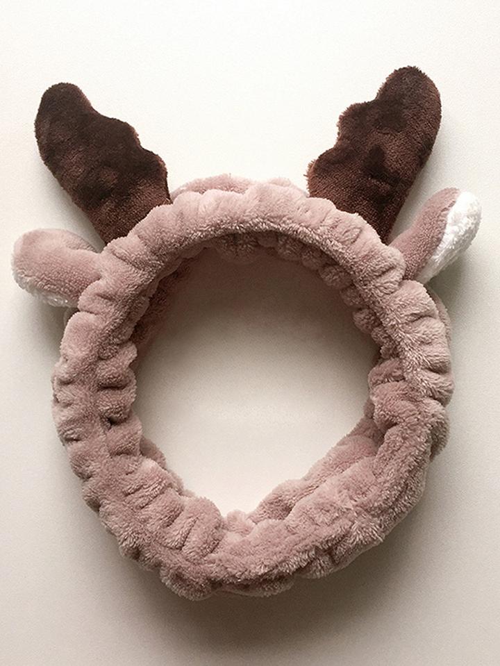Choies Coffee Deer Faux-fur Headband