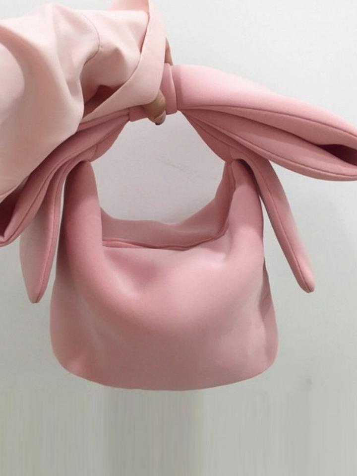 Choies Pink Bowknot Handle Bag