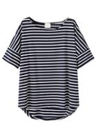 Choies Black Stripes Short Sleeve T-shirt