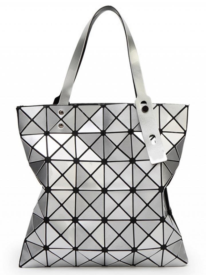 Choies Silver Geo Pattern Shoulder Bag