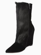 Choies Pony Wedge Point Ankle Boots