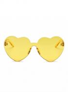 Choies Yellow Heart Frame Sunglasses