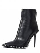 Choies Black Studs Detail Zip Front Heeled Ankle Boots