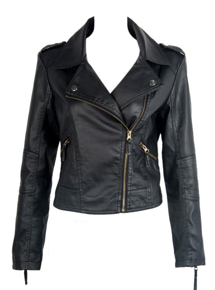 Choies Black Leather Jacket