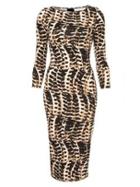 Choies Vintage Leopard Print Bodycon Dress
