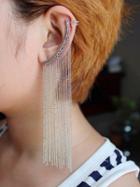 Choies Silver Chain Fringe Ear Cuff