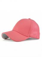 Choies Watermelon Red Leather Look Baseball Cap