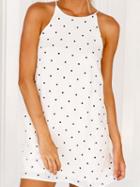 Choies White Polka Dot Spaghetti Strap Mini Dress