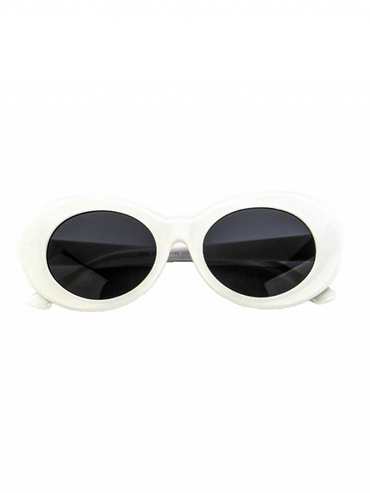 Choies White Round Frame Sunglasses