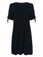 Choies Black Short Sleeve Swing T-shirt Dress