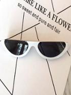 Choies White Half Frame Punk Sunglasses