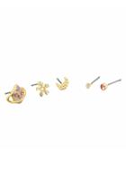 Choies Nude Jewel Planet Moon And Star Earring Pack
