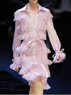 Choies Pink Satin Look Panel Lace Trim Long Sleeve Chic Women Mini Dress