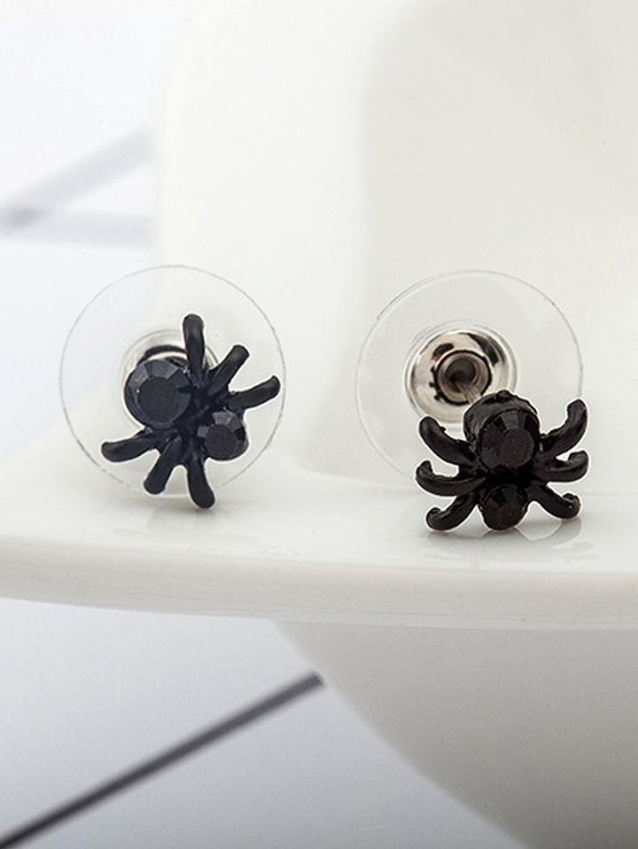 Choies Black Cute Spider Earrings