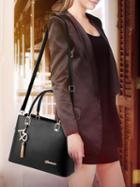 Choies Black Pu Pendant Detail Clutch Bag
