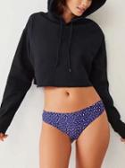 Choies Black Drawstring Cat Ears Fleece Crop Hoodie