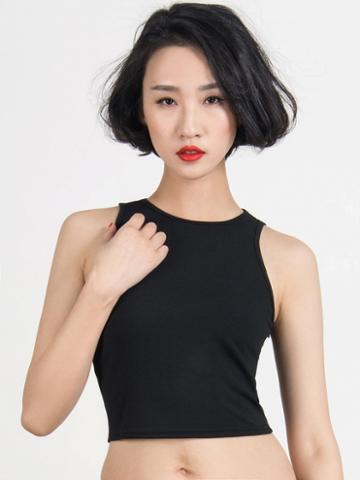 Choies Choies Limited Edition Black Elasticity Crop Top