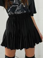 Choies Black High Waist Mini Skater Skirt
