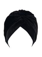 Choies Black Velvet Turban Hat