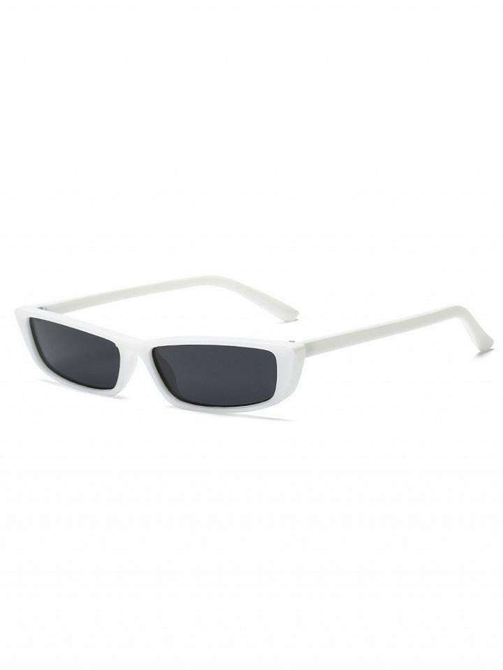 Choies White Rectangle Sunglasses
